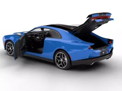 Dodge Charger Scat Pack Sixpack 2026 HQ 3d model 3D model purchase