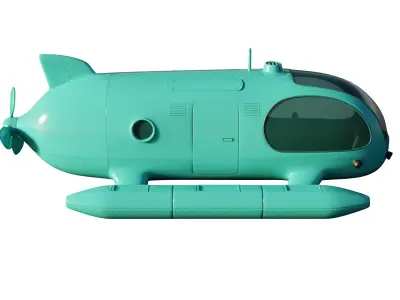 Personal Submersible Free low-poly 3D model