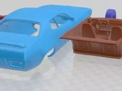 Plymout Road Runner GTX 1971 Printable Car  3D print model