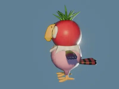 Parrot Kesha USSR Free low-poly 3D model