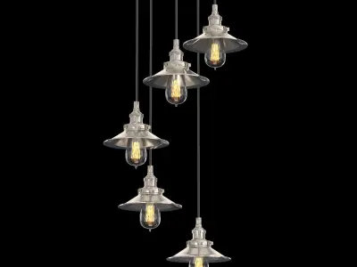 FACTORY FILAMENT REFLECTOR RECTANGULAR PENDANT 3D model purchase