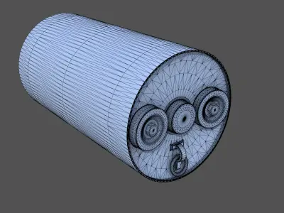 WW2 MarkVII depth charge - 1-100 scale 3D print model