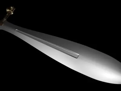 Gladius with Lion heads 3D model