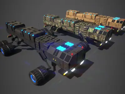 Rover Seven Low-poly 3D model