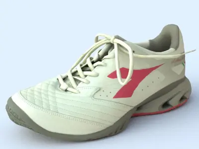 Sneaker Low Poly tennis shoe Free low-poly 3D model