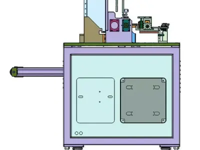 Semi-automatic winding machine 3D model