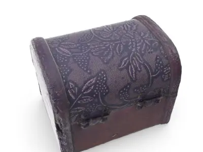 Small Chest 04 - Low and High Poly versions Low-poly 3D model