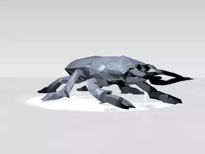 Stagbeetle Low Poligonal 3D model