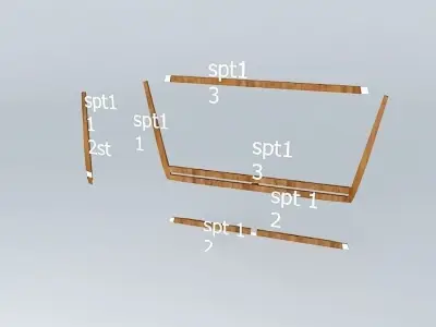 Spt1, boat frame Free 3D model