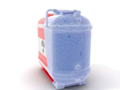Hazardous Material Tank Model Pack Low-poly 3D model