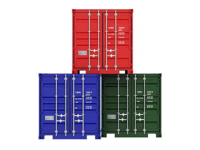 Shipping Container BLENDER 3D Model Cycles 3D model