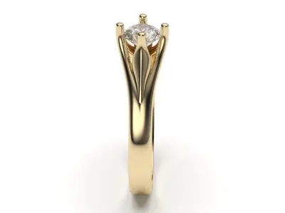 solitaire with ring sizes  8 part S112 3D print model