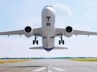 Airbus A220 300 Detailed Interior Rigged 3D model