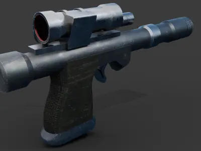 Telos Blaster Low-poly 3D model