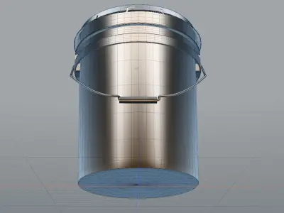 Five gallon industrial bucket 3D model