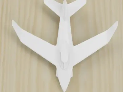 Aircraft concept for 3dprint 3D print model