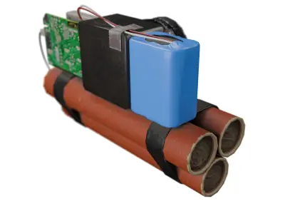 Dynamite optical trap Low-poly 3D model