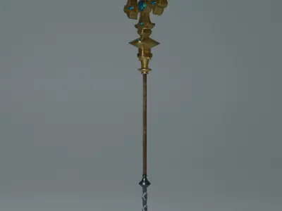 fantasy weapon Low-poly 3D model