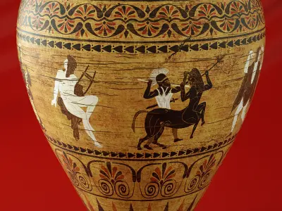 Ancient Vase Low-poly 3D model