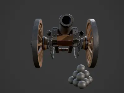Cannon Ground 3D model