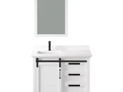 OVE Ernest 42 White Vanity 3D model