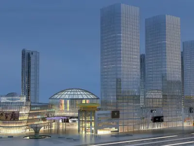  Night View 3D model