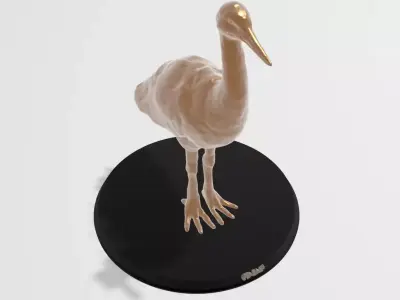 Crane Bird Realistic Free 3D model