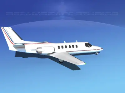 Cessna C550 Citation II V14 3D model