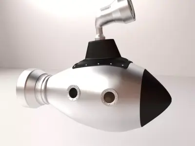 Cartoon Submarine 3D model