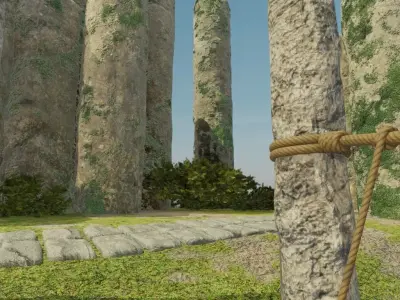 Ancient Stone Circle 3D model