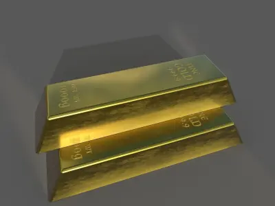 Gold Bars 3D model