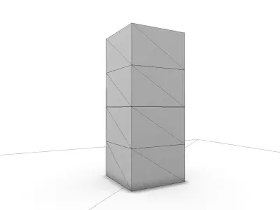File Cabinet Small SHC Quick Office LM Low-poly 3D model
