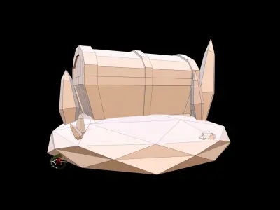 Treasure BOX Low-poly 3D model by KAi-3DArtist