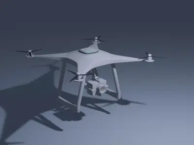 Drone with camera 3D model purchase