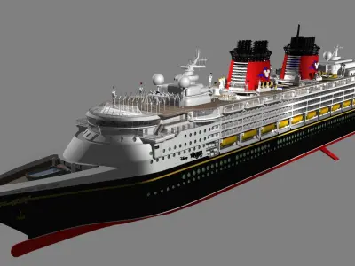 Disney Cruise Ship-Wonder 3D model