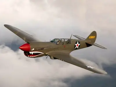 Curtiss P-40 Warhawk 3D model purchase