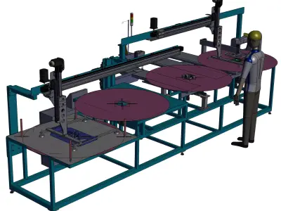 automatic sewing machine 3D model