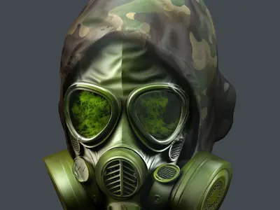 Helmet 3d model military combat Military Low-poly Low-poly 3D model 37