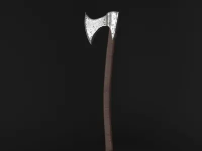 Battle Axe Cutter Free low-poly 3D model