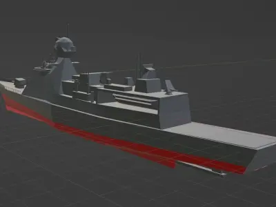 wars ship 3d model  Low-poly 3D model