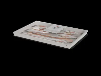 Frozen seafood Frozen Trout Fillets 3D model