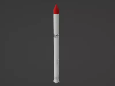 Soviet rocket Free 3D model