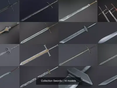 Collection Swords 3D Model Pack
