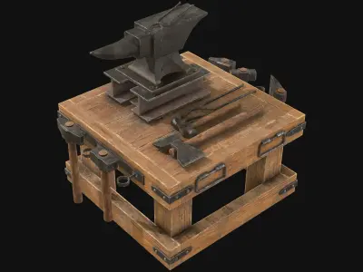 Anvil 3 Low-poly 3D model