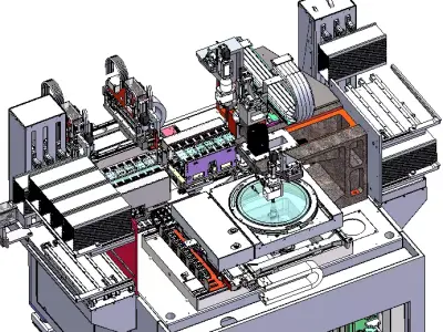 High-speed and high-precision die bonder AD832 for 12-inch chips 3D model