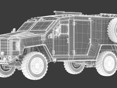 Lenco BearCat G4 Tactical Armored Vehicle SWAT Truck 3D model