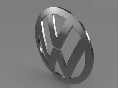 Volkswagen Logo 3D model from CGTrader