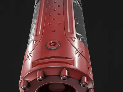 Sci-Fi Teleportation Device Low-poly 3D model