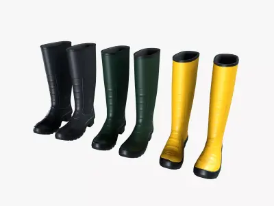 Rubber Boots 3D model purchase