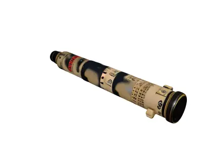 Military Artillery Rocket Missile Propellant Low-poly 3D model